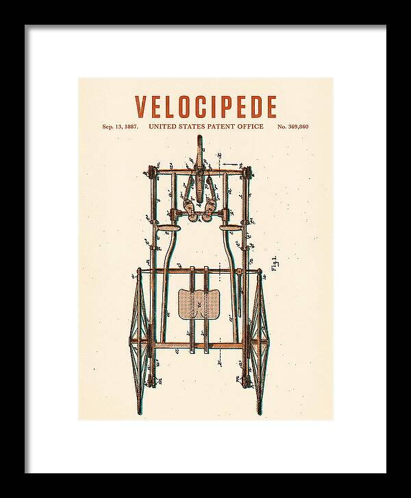 Velocipede Retro Patent Us369860a