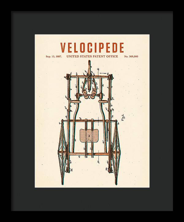 Velocipede Retro Patent Us369860a