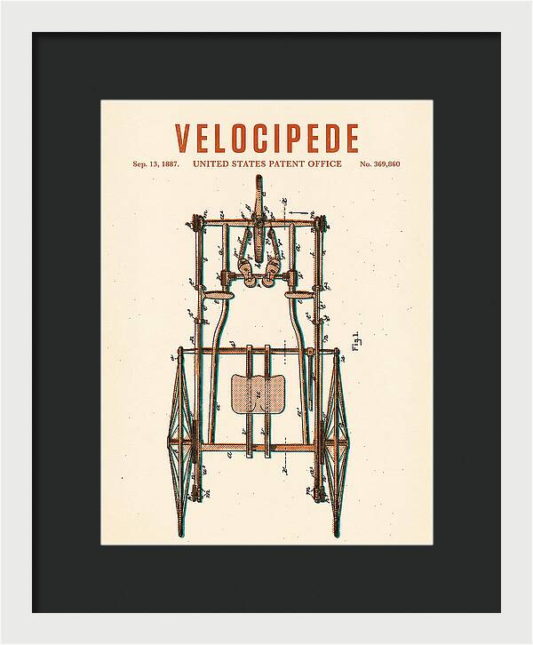 Velocipede Retro Patent Us369860a