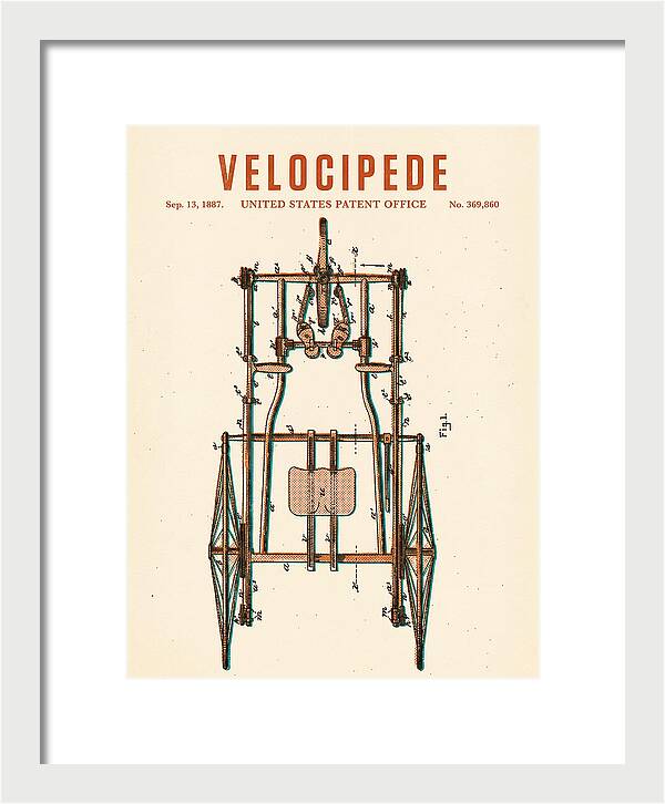 Velocipede Retro Patent Us369860a