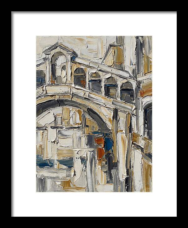 Venetian Bridge In Palette Knife Style