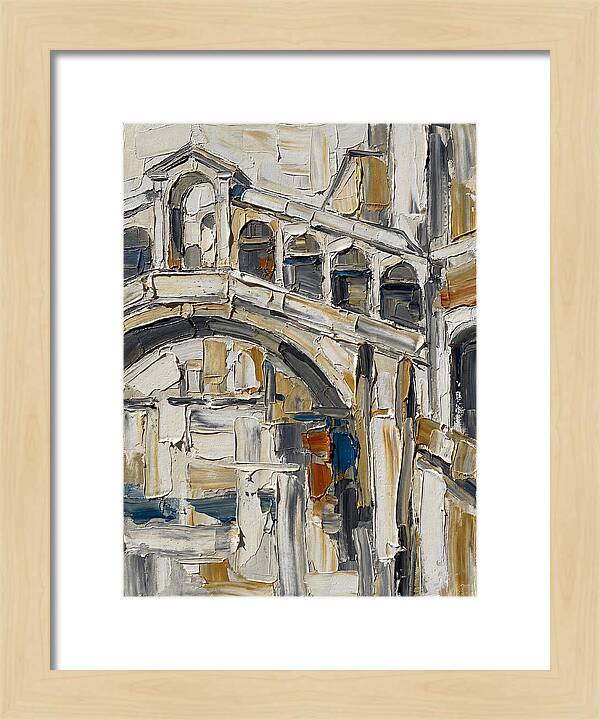 Venetian Bridge In Palette Knife Style