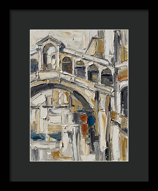 Venetian Bridge In Palette Knife Style