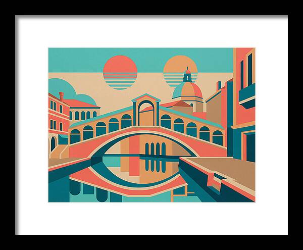 Venetian Bridge In Pop Art Style