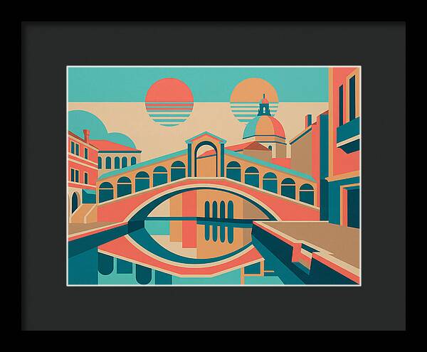 Venetian Bridge In Pop Art Style