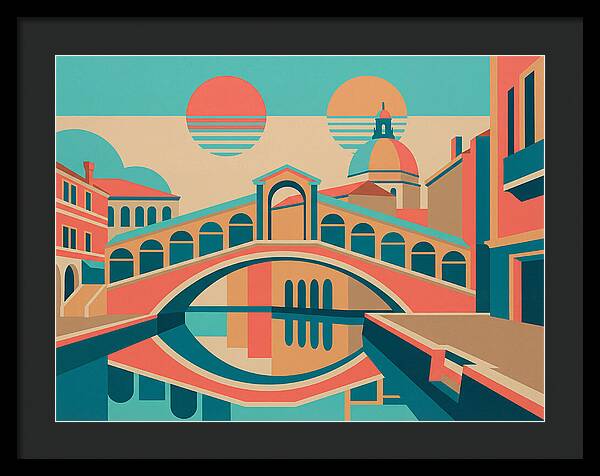 Venetian Bridge In Pop Art Style