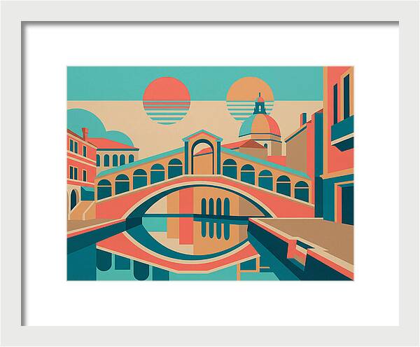 Venetian Bridge In Pop Art Style