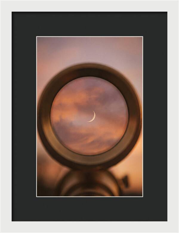 Venus Crescent Phase Through Telescope