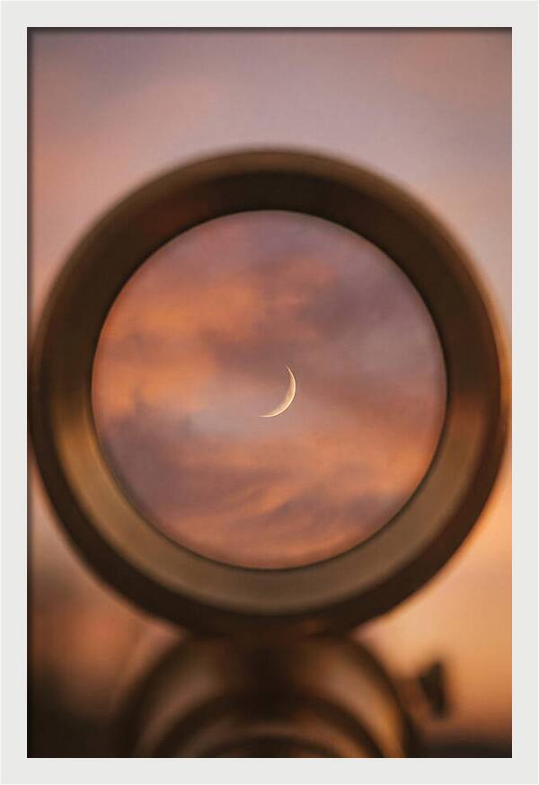 Venus Crescent Phase Through Telescope
