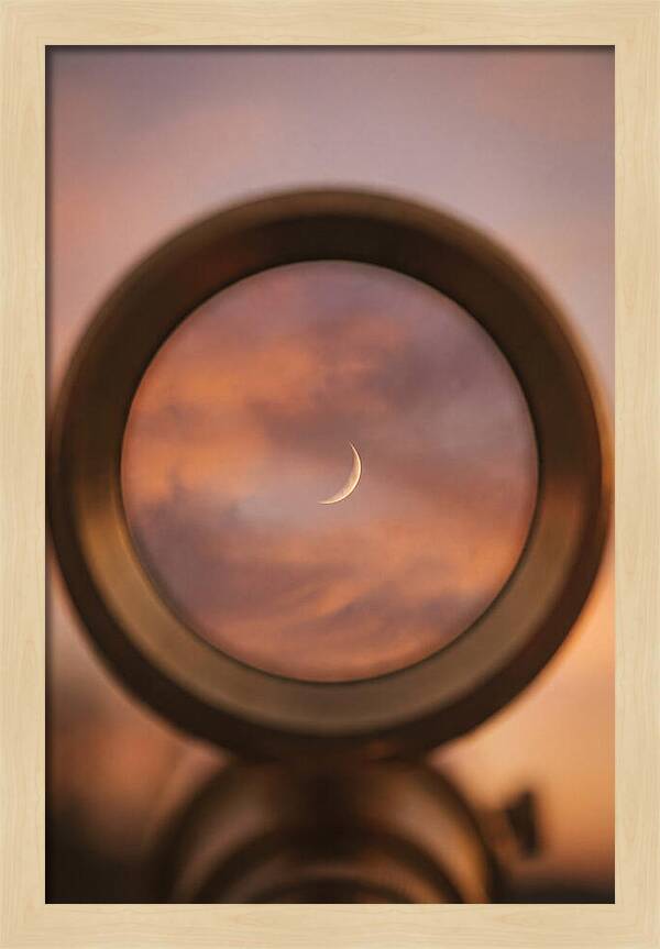 Venus Crescent Phase Through Telescope