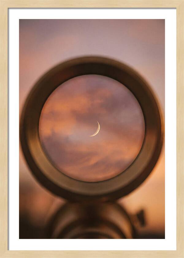 Venus Crescent Phase Through Telescope