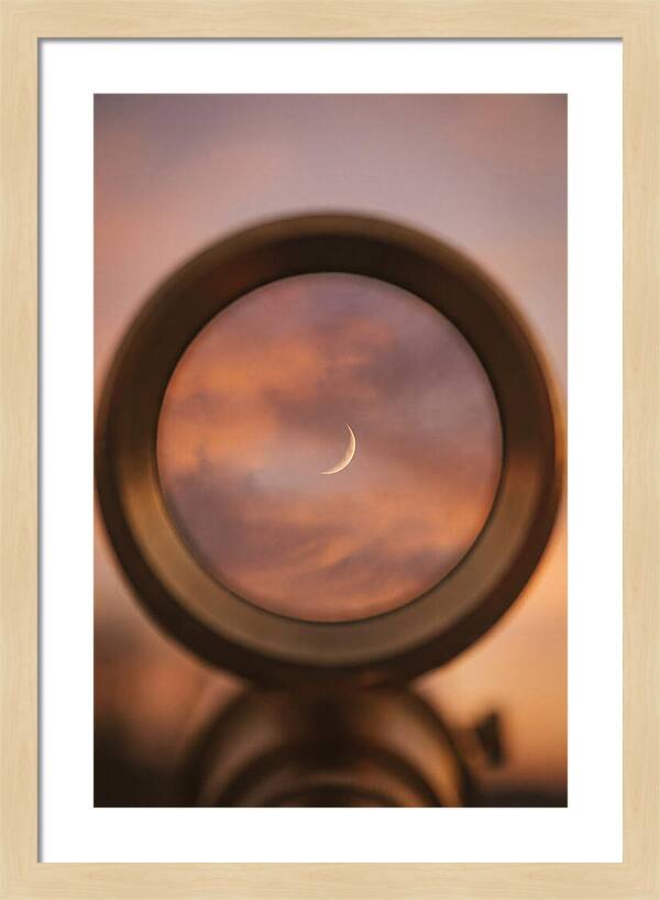Venus Crescent Phase Through Telescope