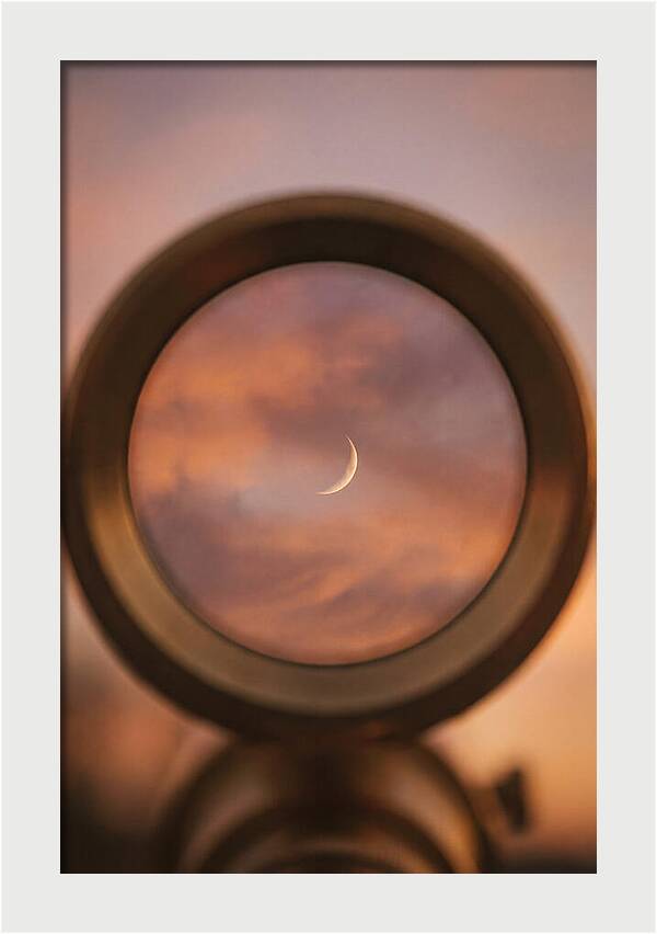 Venus Crescent Phase Through Telescope