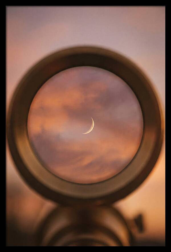 Venus Crescent Phase Through Telescope