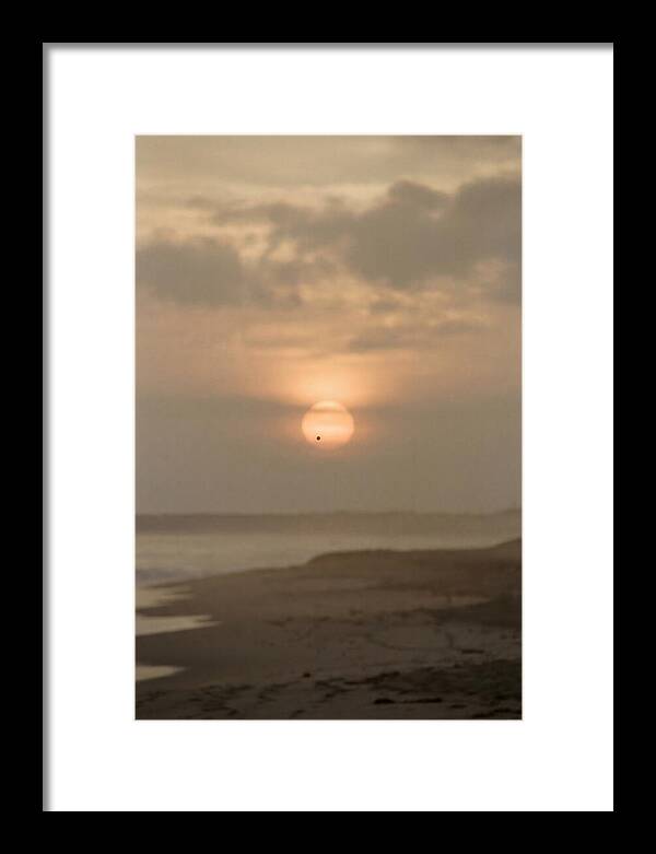 Venus Transit Across The Setting Sun