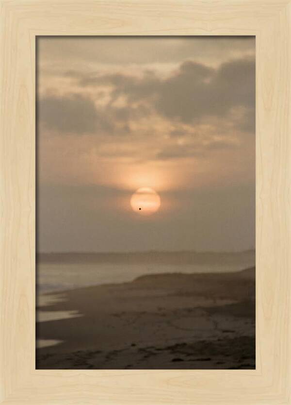 Venus Transit Across The Setting Sun