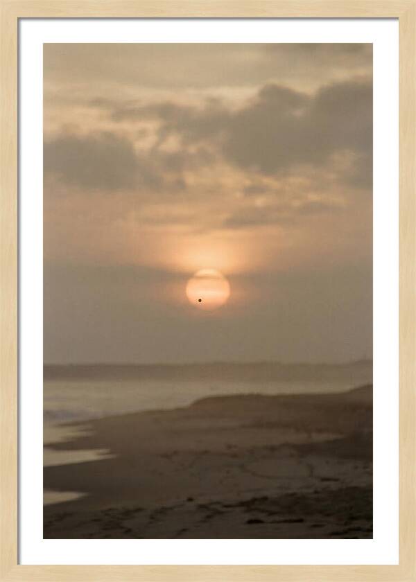 Venus Transit Across The Setting Sun