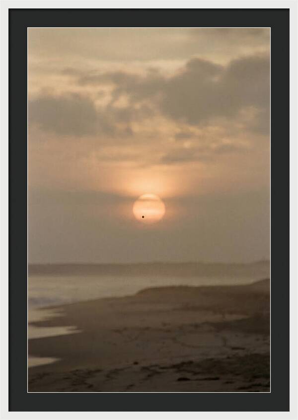 Venus Transit Across The Setting Sun