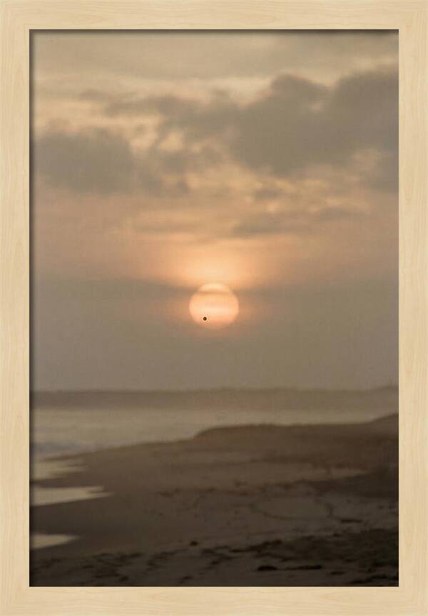 Venus Transit Across The Setting Sun