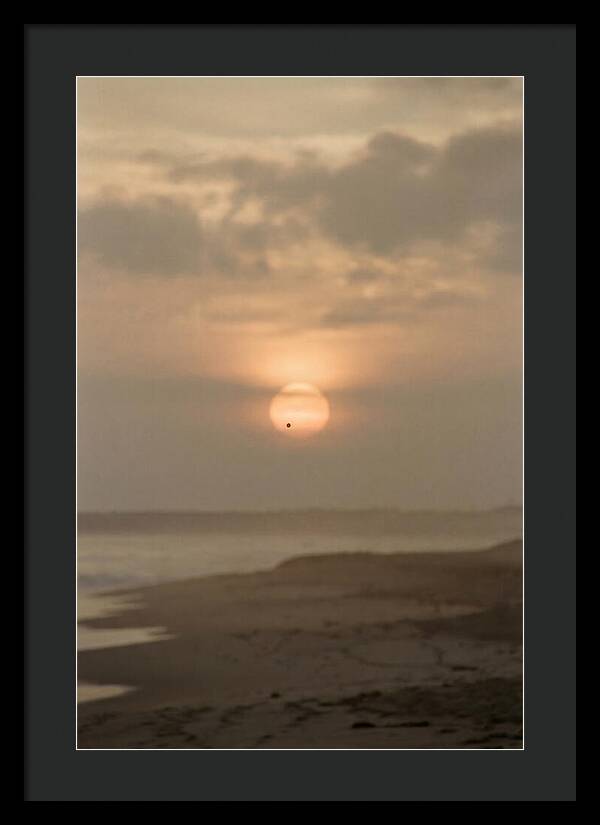 Venus Transit Across The Setting Sun