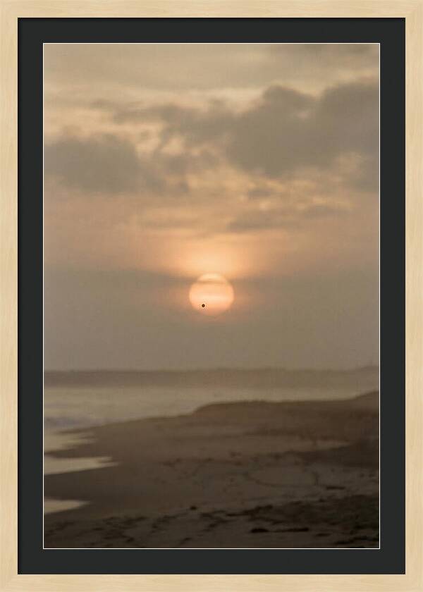 Venus Transit Across The Setting Sun
