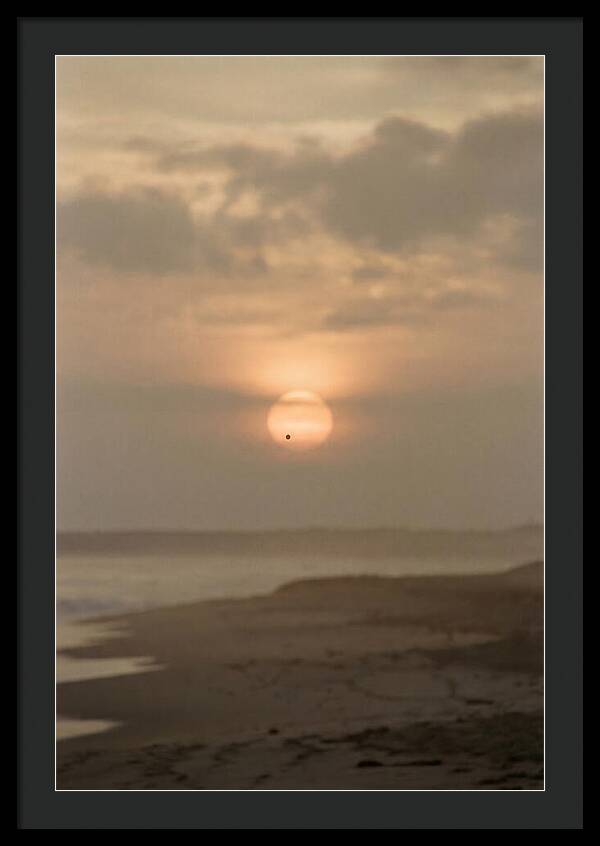 Venus Transit Across The Setting Sun