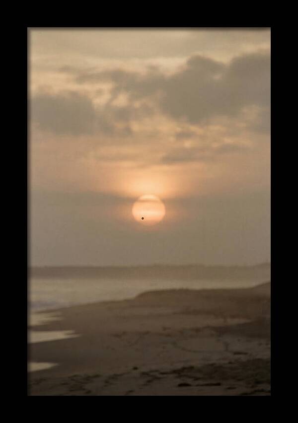 Venus Transit Across The Setting Sun