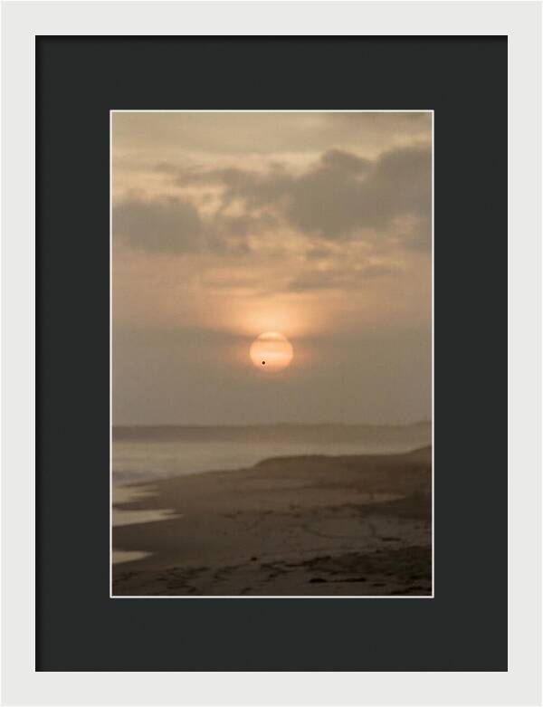 Venus Transit Across The Setting Sun