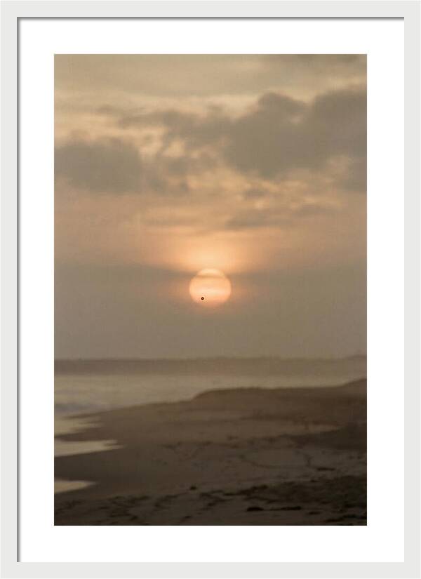 Venus Transit Across The Setting Sun