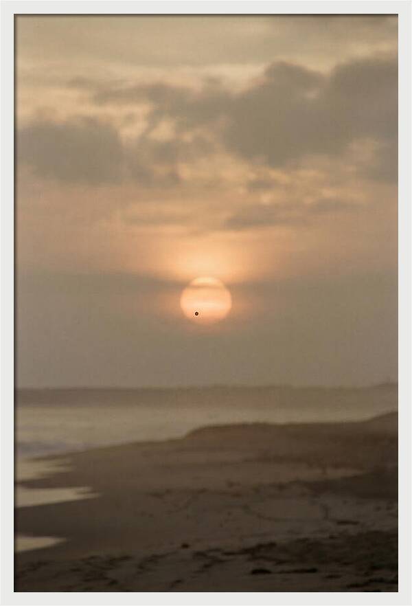 Venus Transit Across The Setting Sun