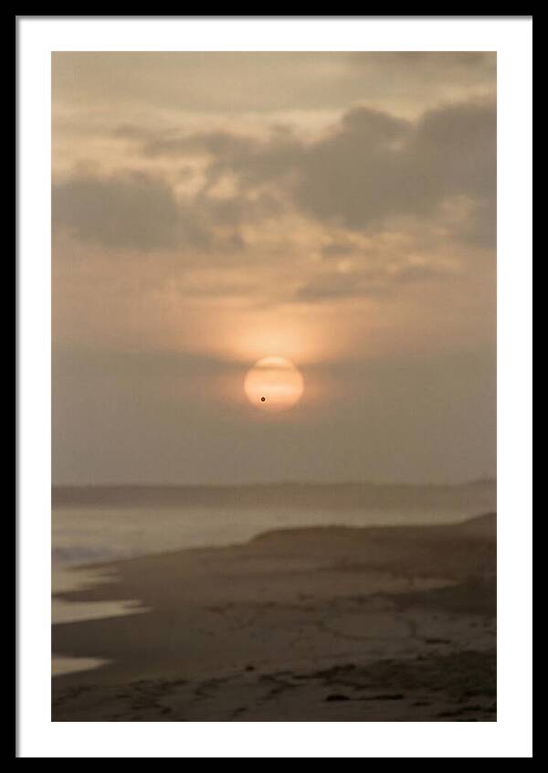 Venus Transit Across The Setting Sun