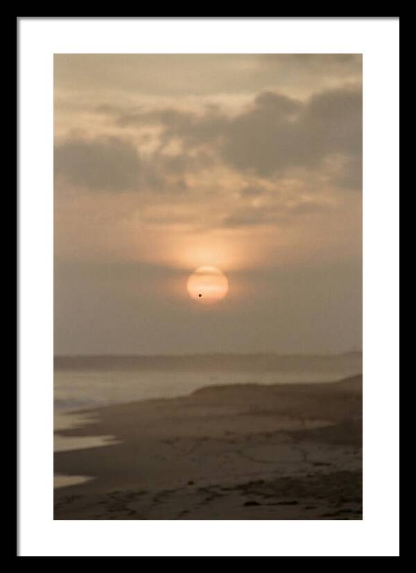 Venus Transit Across The Setting Sun