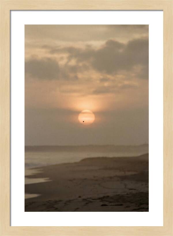 Venus Transit Across The Setting Sun