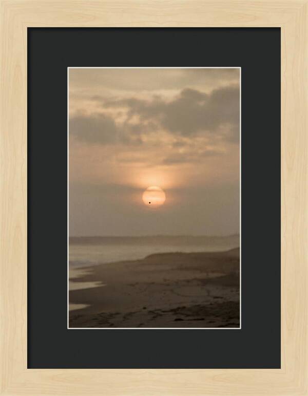 Venus Transit Across The Setting Sun