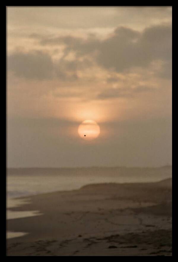 Venus Transit Across The Setting Sun