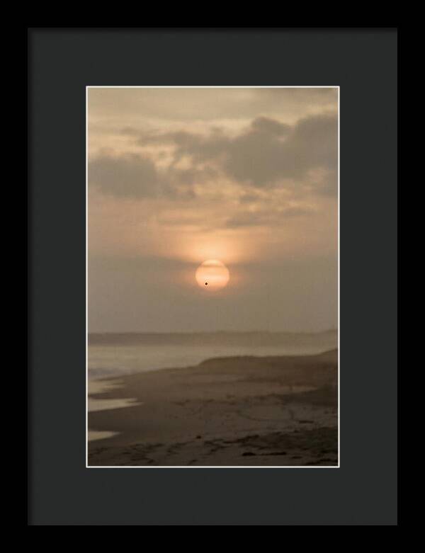 Venus Transit Across The Setting Sun