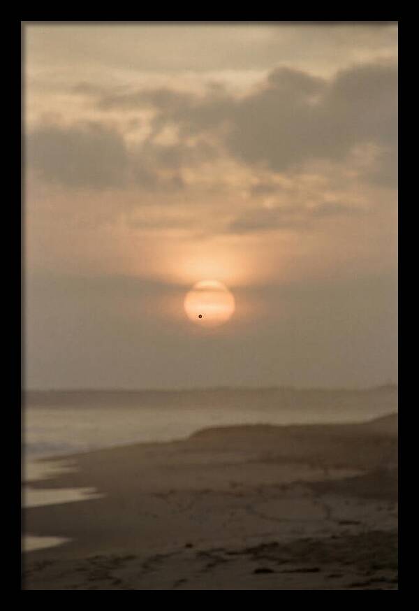 Venus Transit Across The Setting Sun