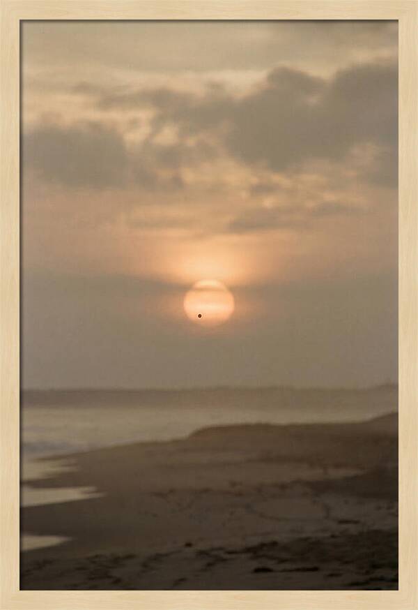 Venus Transit Across The Setting Sun