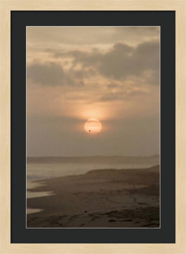 Venus Transit Across The Setting Sun