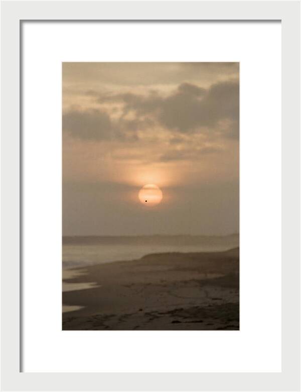 Venus Transit Across The Setting Sun