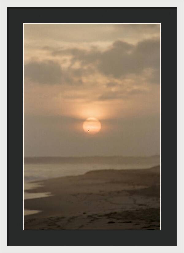 Venus Transit Across The Setting Sun