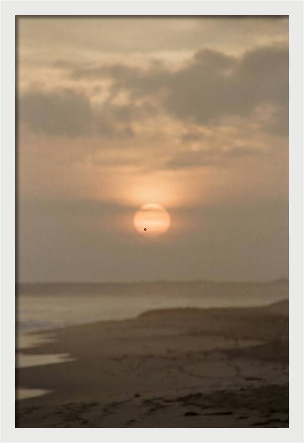Venus Transit Across The Setting Sun