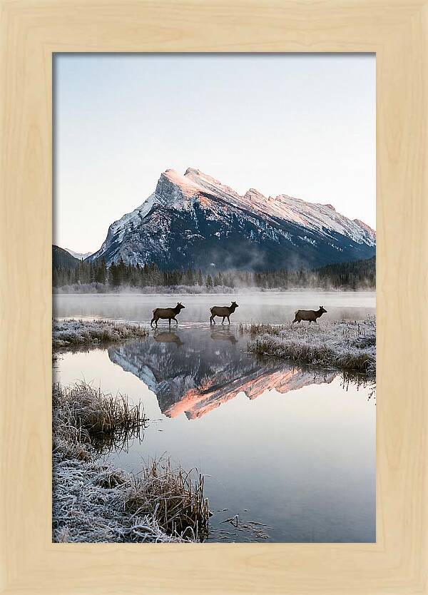 Vermilion Lakes Serenity At Dawn