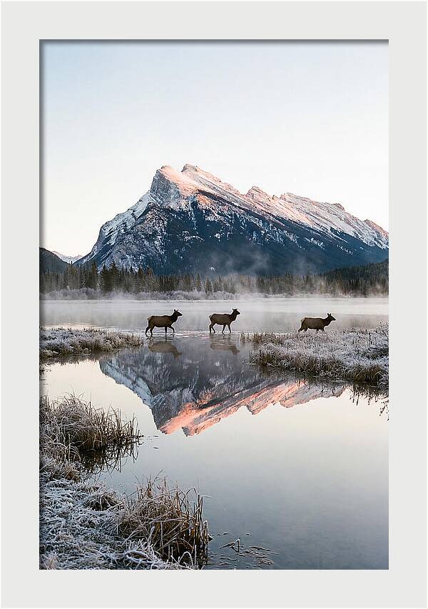 Vermilion Lakes Serenity At Dawn