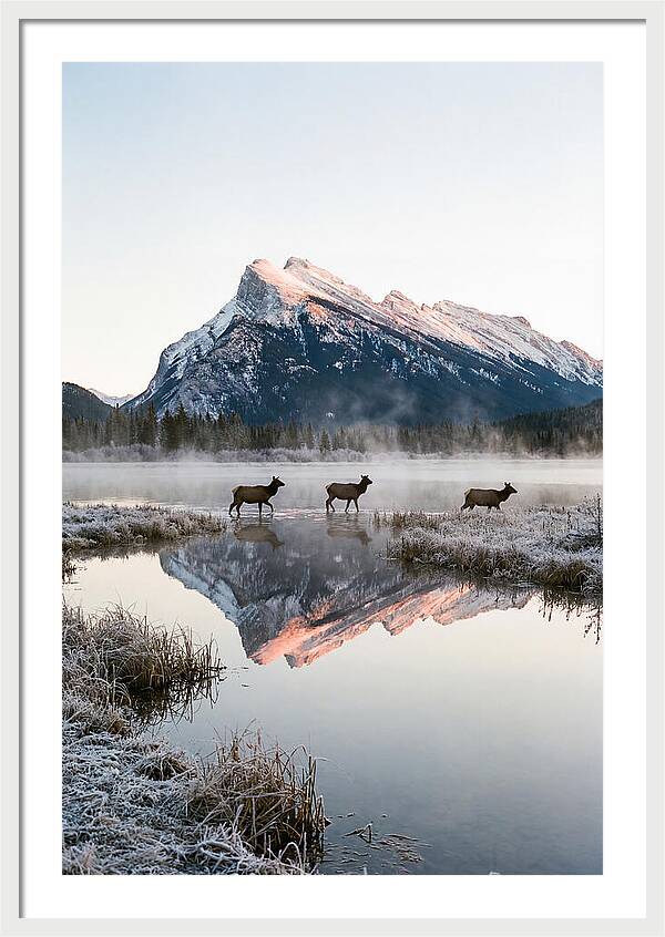 Vermilion Lakes Serenity At Dawn