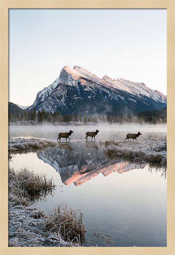 Vermilion Lakes Serenity At Dawn