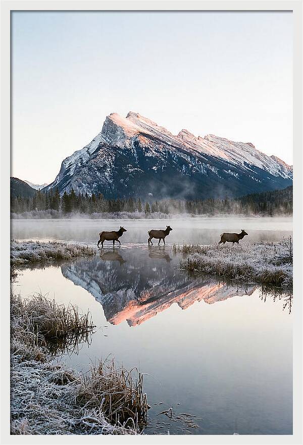 Vermilion Lakes Serenity At Dawn