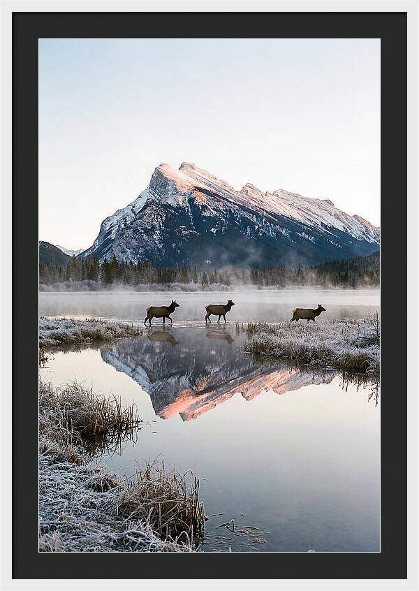 Vermilion Lakes Serenity At Dawn