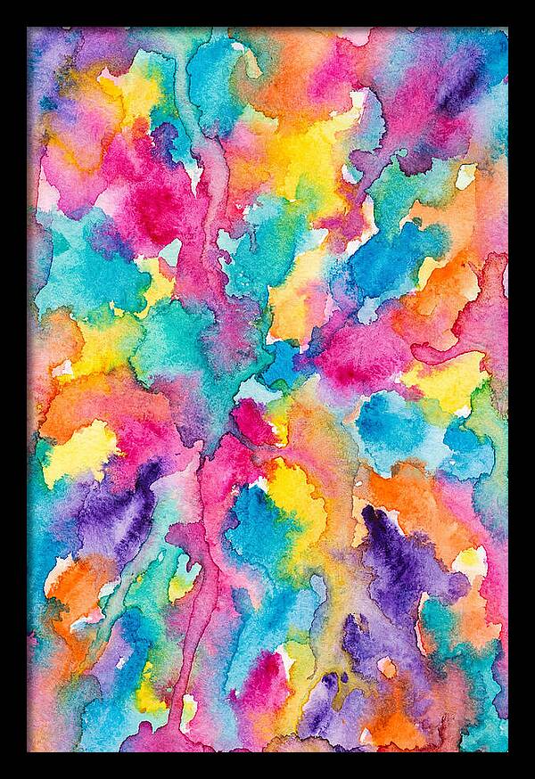 Vibrant Abstract Watercolor Splash