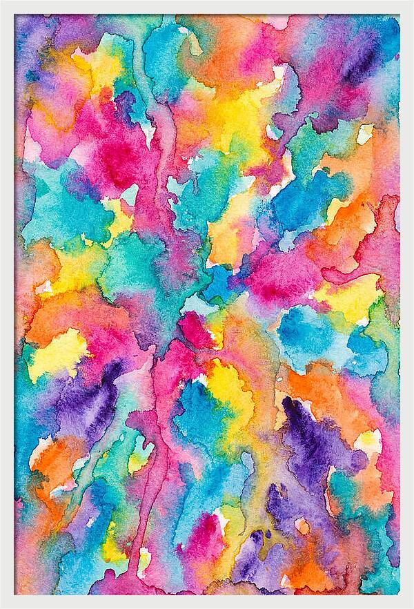 Vibrant Abstract Watercolor Splash